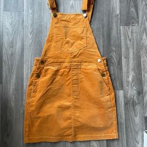 Forever 21 Velvet Mini Overall Dress